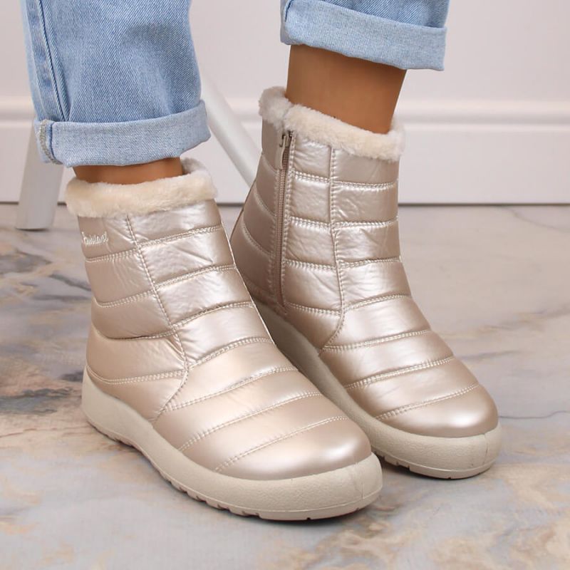 Waterproof patent snow boots News W EVE181E beige Footwear/Outdoor/News Your Sports Performance