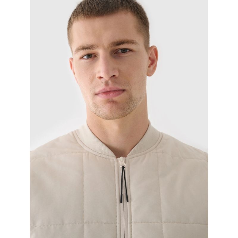 Men's down vest with stand-up collar 4F 4FRAW24TVESM171-12S 4f