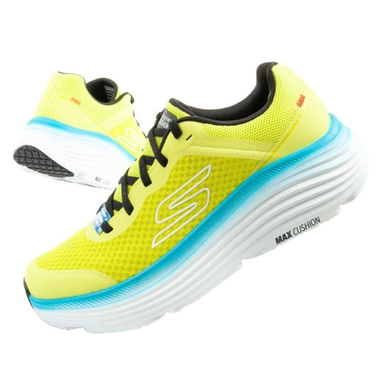 Skechers Max Cushioning Men's Lightweight Lime Running Shoes In preparation Your Sports Performance