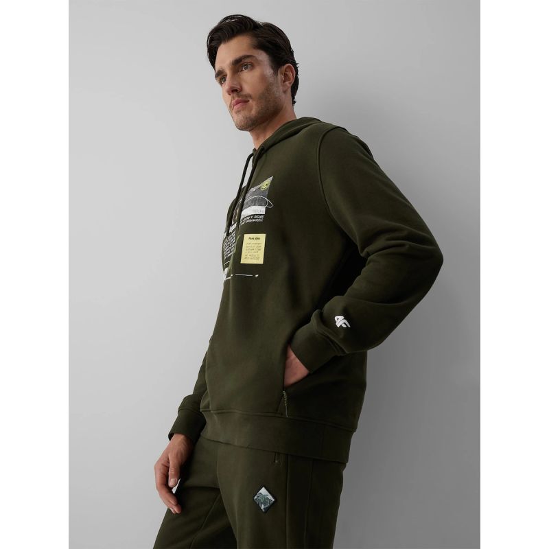 Men's regular hooded sweatshirt 4F 4FRAW26TSWSM3162-43S