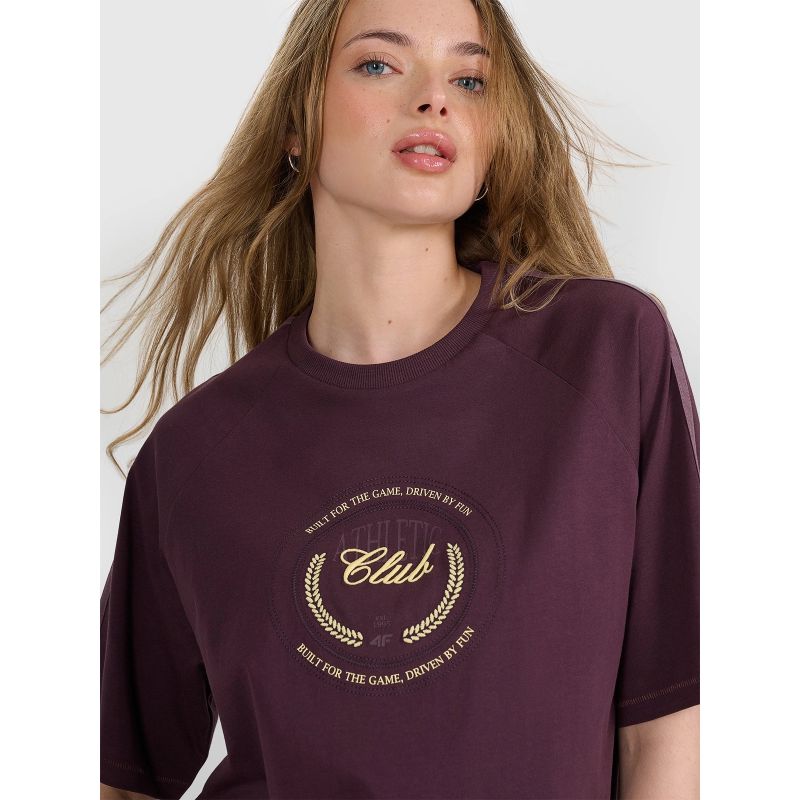 Women's oversize printed T-shirt 4F 4FRSS25TTSHF2791-50S *Kategoria tymczasowa Your Sports Performance