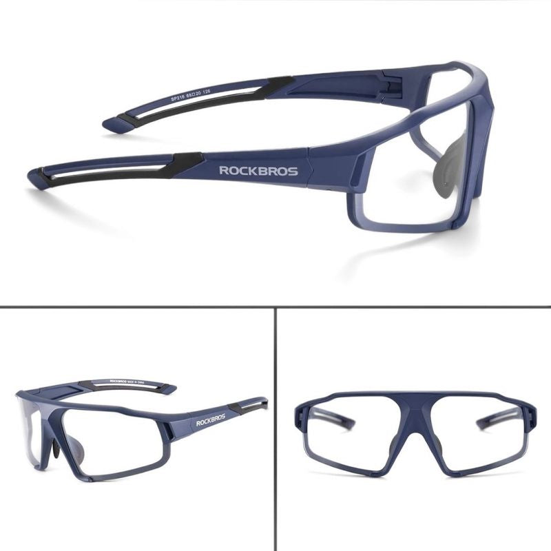 Rockbros SP216BL Photochromic UV400 Cycling Glasses - Blue Import z Action/Rowery i akcesoria/Okulary Your Sports Performance