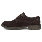 Men's casual leather shoes, suede, dark brown, Filippo MP8317