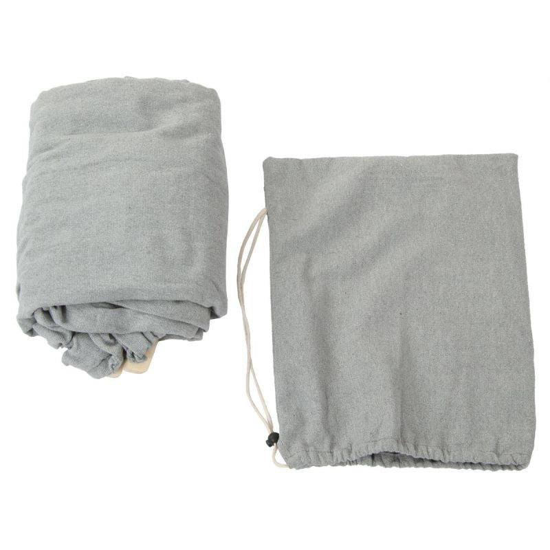 GARDEN HAMMOCK 2-PERSON LUXE XXL 250x150CM WITH SPREADER BAR AND COVER GRAY 1031170 Home and Garden/Garden Your Sports Performance