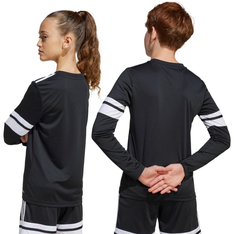 adidas Squadra 25 Long Sleeve Jersey for Kids Black and White JJ0047 In preparation Adidas