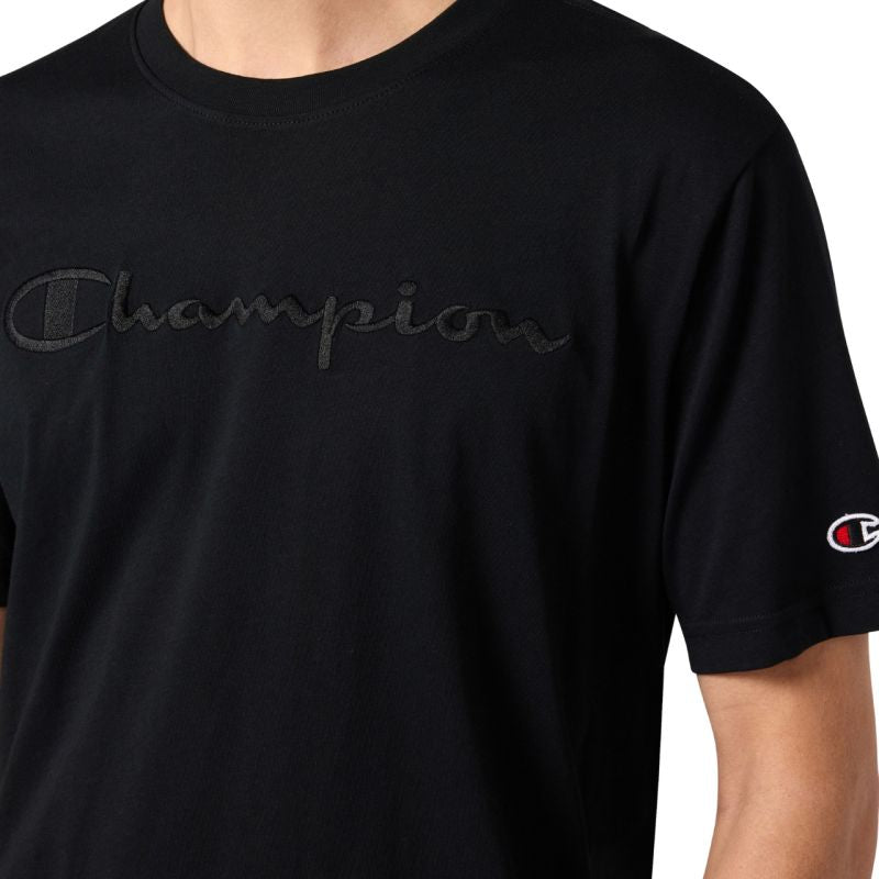 Men's Champion SS Tee Black 220273 KK001 In preparation Your Sports Performance