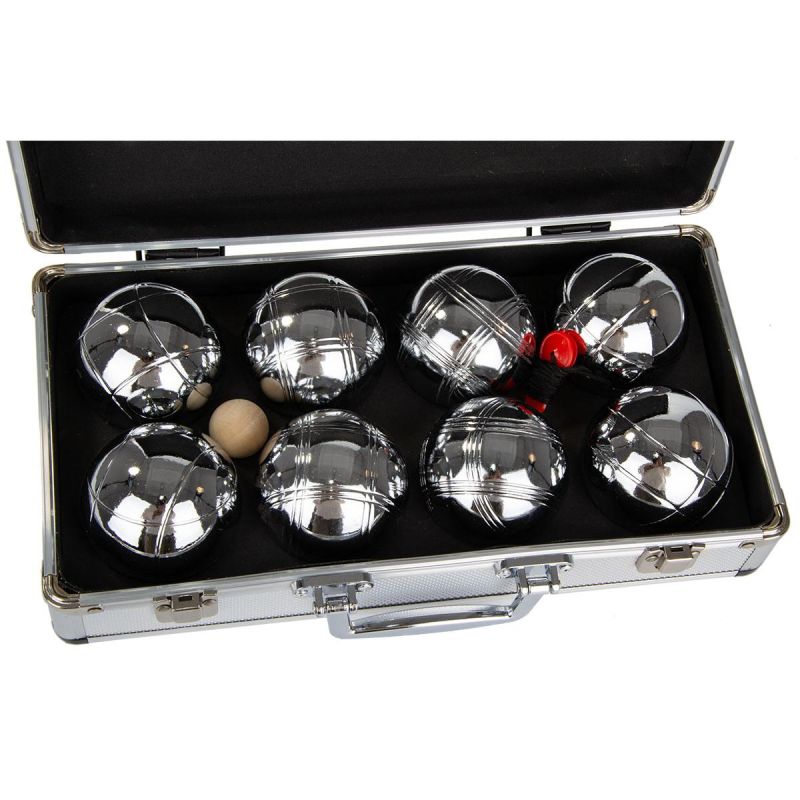 8-PIECE PETANQUE BALLS - BOULE PETANQUE ALUMINUM SUITCASE ENERO Accessories Your Sports Performance