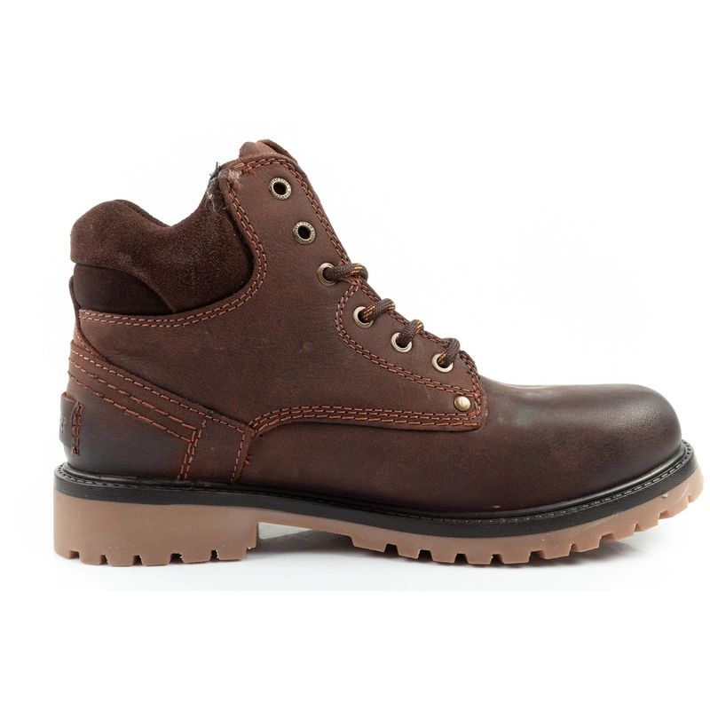 Wrangler Yuma men's boots, Chelsea boots, elegant leather, dark brown Wrangler