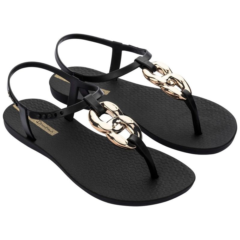 Ipanema Sandal Class women's fashionable black and gold flip-flops In preparation Your Sports Performance