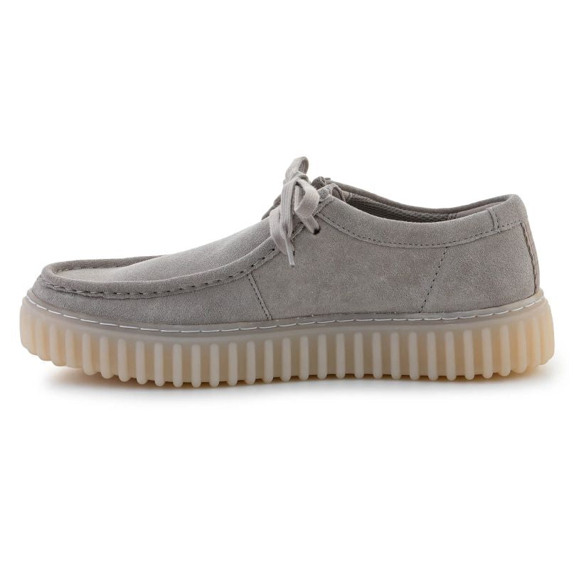 Clarks Torhill Lo 26182810 Light Gray Suede In preparation Your Sports Performance