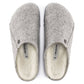 Birkenstock Zermatt Light Gray Wool Felt Insulated Men's/Women's Slippers Regular Wide (1015092) In preparation Your Sports Performance