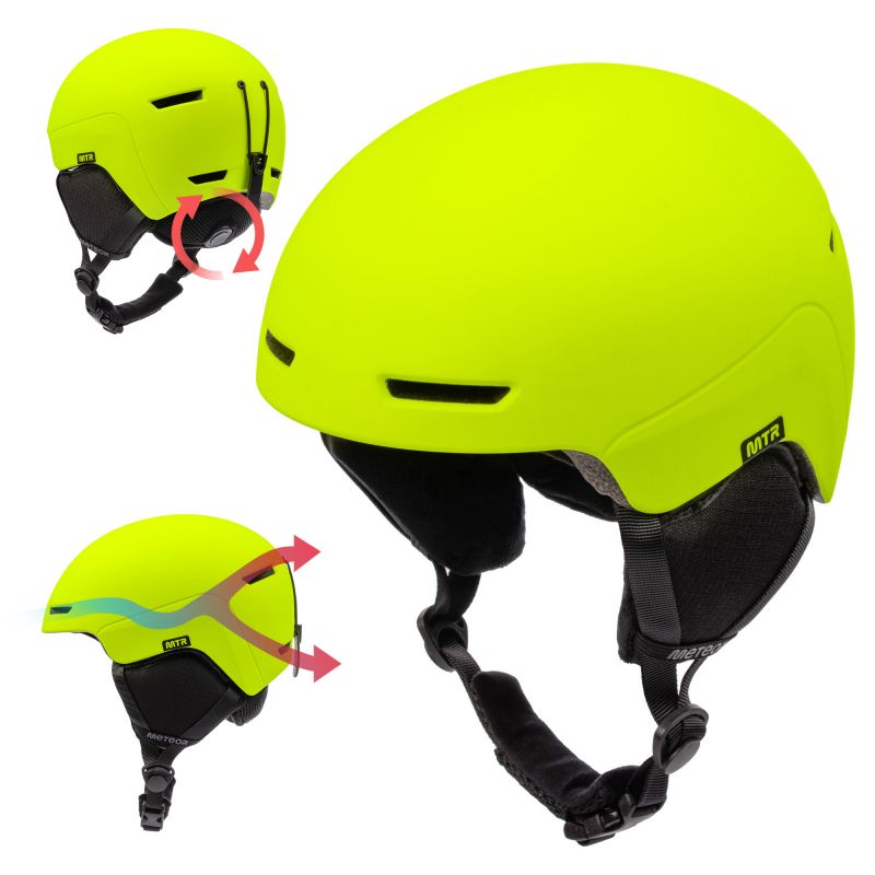 Meteor Avalo M Ski Helmet 55-58 cm Neon Yellow In preparation Your Sports Performance