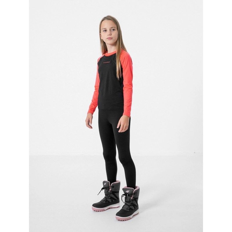 Girls' thermal underwear (top) 4F HJZ22-JBIDD001 Dziewczyna/Odzież/Bielizna termoaktywna Your Sports Performance