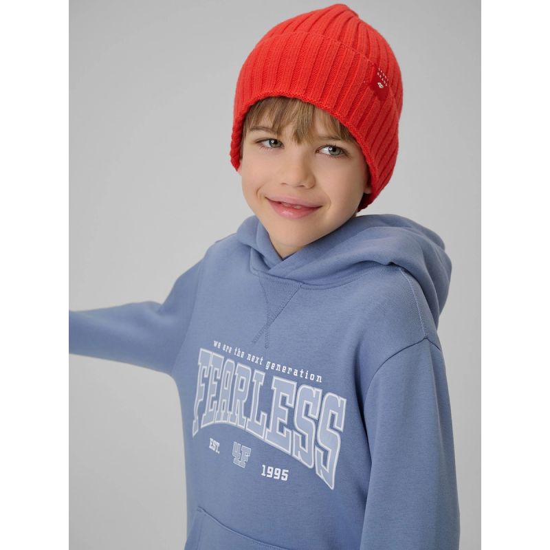 Boy's regular hooded sweatshirt 4F 4FJRSS26TSWSM2637-32S 4f