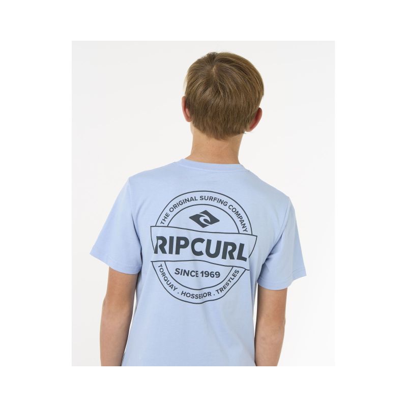 RIP CURL STAPLE TEE - BOY blue