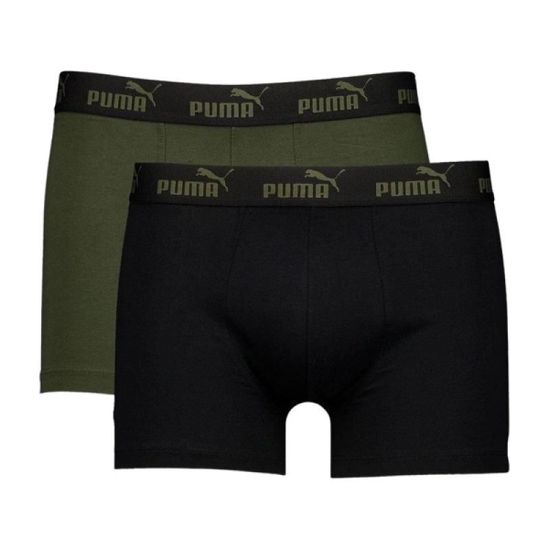 Puma Men's Boxer Briefs 2-Pack Khaki Black Comfortable Cotton Clothing Your Sports Performance