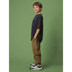 Boys' cargo sweatpants 4F 4FJRSS26TTROM1882-82S
