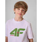 Boy's cotton T-shirt 4F 4FJRSS26TTSHM4280-10S