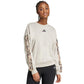 Women's adidas Animal Print 3-Stripes French Terry Sweatshirt Cream JM1836 In preparation Adidas