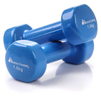 Meteor win-metal dumbbells 2x1.5 kg blue