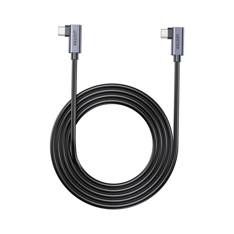 UNITEK USB-C CABLE ANGLED 90°/90° PD 100W M/M 1M Kable i adaptery/Kable USB Your Sports Performance
