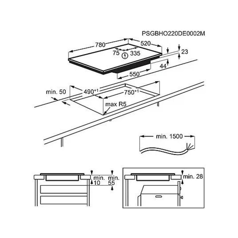 ELECTROLUX EIV83443CT SaphirMatt SE 80 cm induction hob AGD - Produkty/Płyty grzejne do zabudowy Your Sports Performance