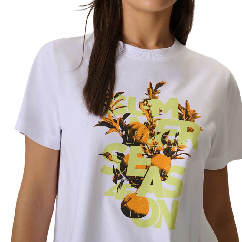 Women's T-shirt 4F F2721 white 4FWSS26TTSHF2721 10S