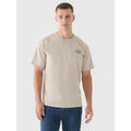 Men's oversized printed T-shirt 4F 4FRSS24TTSHM2535-83S *Kategoria tymczasowa Your Sports Performance