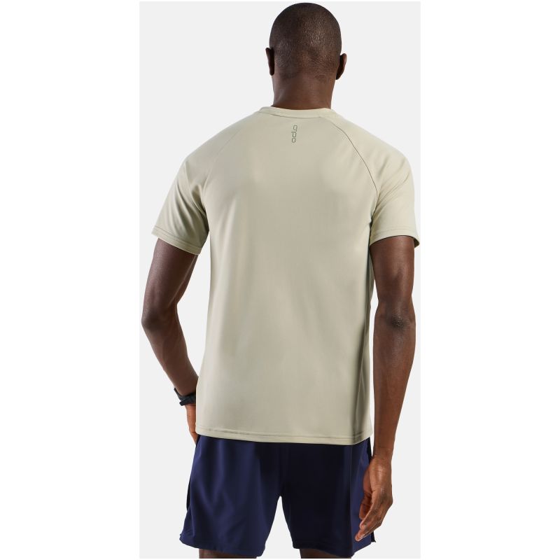 Odlo ESSENTIAL PRINT Men's T-Shirt with Crew Neck and Short Sleeves, Grey