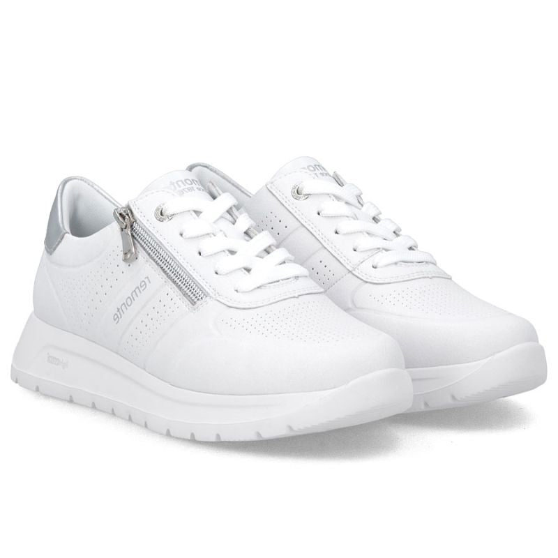 Women's leather sports shoes white Remonte Rieker D2V03-80 To be categorized Your Sports Performance