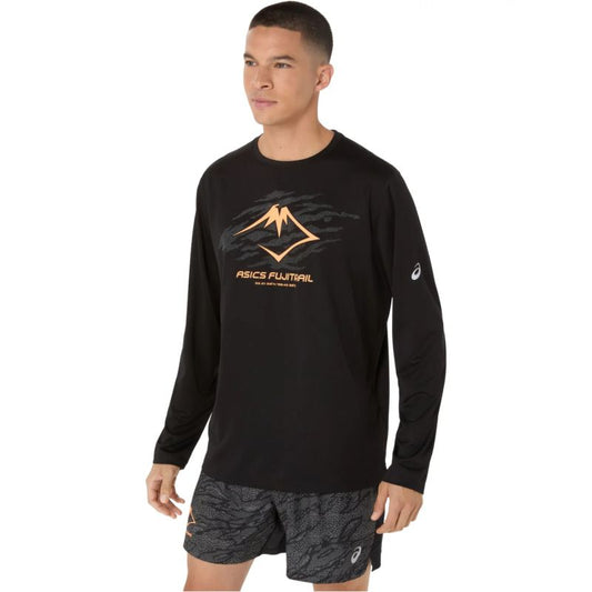 ASICS Fujitrail Logo LS Top 2011D391-001 Black L In preparation Your Sports Performance