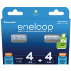 PANASONIC ENELOOP SET 4x AA 2000mAh + 4x AAA 800mAh Baterie, akumulatorki i ładowarki/Akumulatorki Your Sports Performance