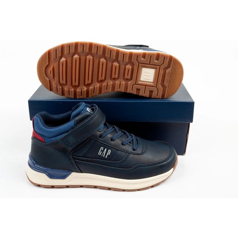 GAP Jack children's shoes, navy blue, ankle boots with Velcro