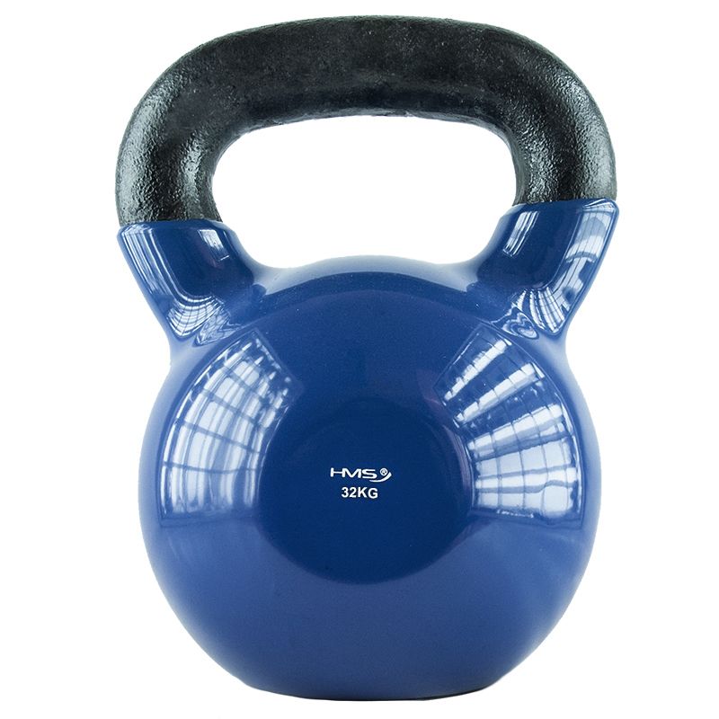 Kettlebell iron covered with vinyl HMS KNV32 BLUE Accessories/Training equipment Your Sports Performance