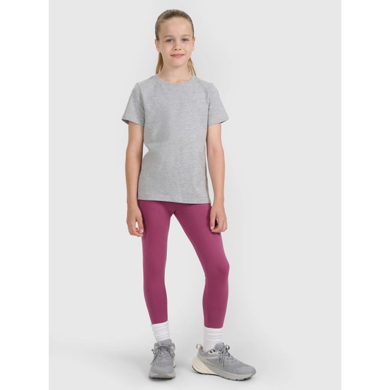 Girls' plain T-shirt 4F 4FJWMM00TTSHF2332-25M *Kategoria tymczasowa Your Sports Performance