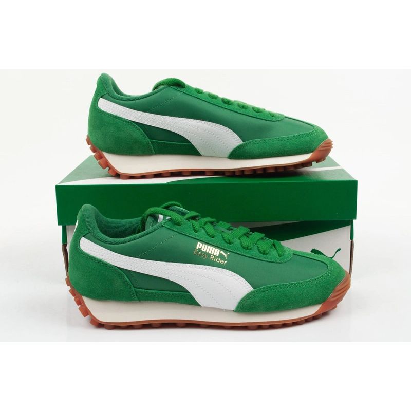 Puma Easy Rider Vintage youth sports shoes suede green