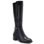 Sergio Leone KZ-14 black insulated high-heeled boots