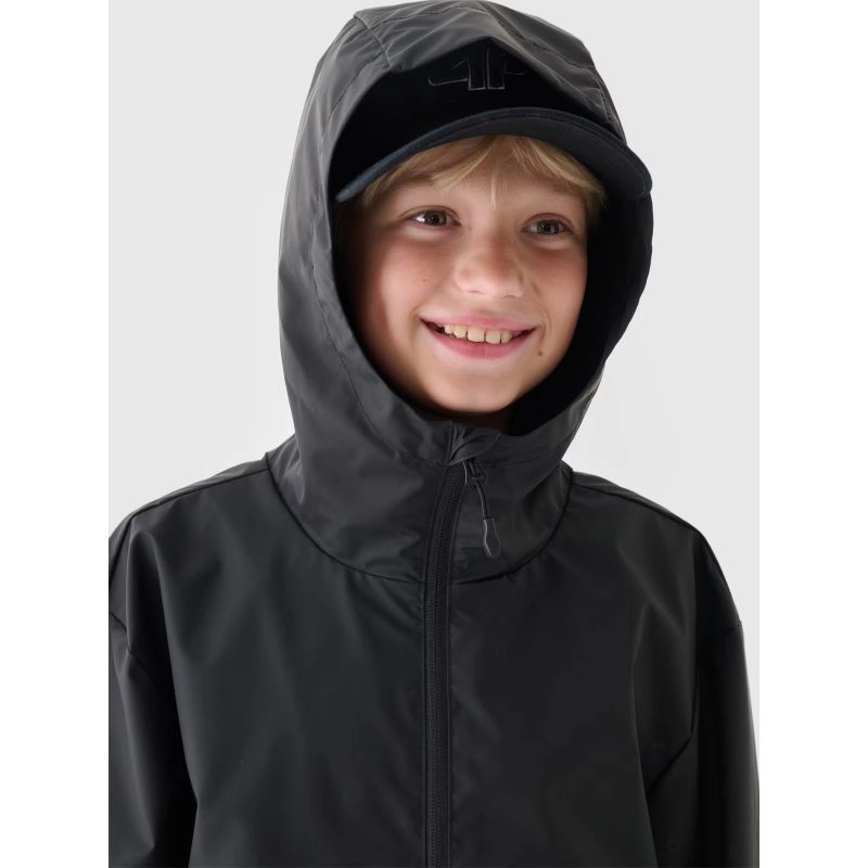 Children's transitional raincoat with rubber coating 4F Junior 4FJWSS24TJACU217-20S *Kategoria tymczasowa Your Sports Performance