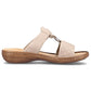 Comfortable Rieker W RKR681 beige flip-flops Footwear/Lifestyle/Rieker Your Sports Performance