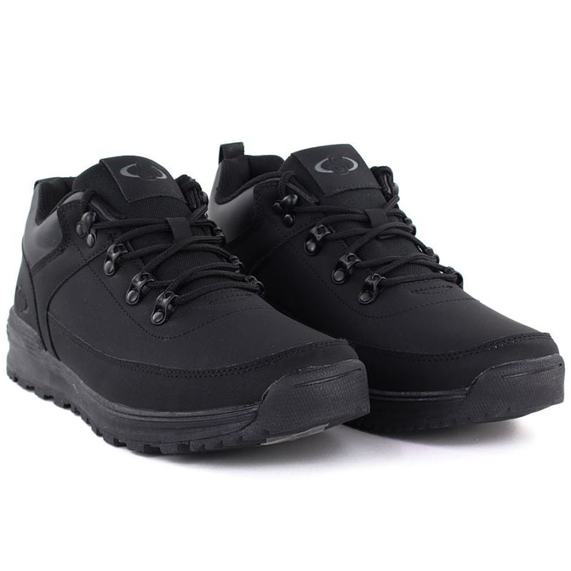 Women's black worker boots with socks Sabatina