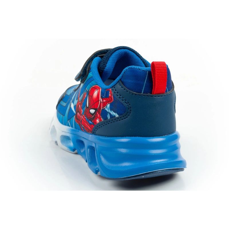Leomil children's sports shoes Spiderman sneakers lightweight with velcro LED blue Leomil