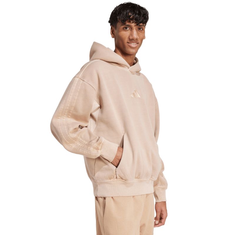 Men's adidas sweatshirt A SZN W FL HD beige JL6537 In preparation Adidas