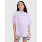 Oversized T-shirt with print for girls 4F 4FJWSS25TTSHF1870-52S *Kategoria tymczasowa Your Sports Performance