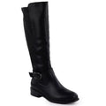 Women's boots with a decorative strap on the block, black Filippo 7437 Footwear Your Sports Performance