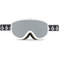 Volcom FOOTPRINTS WHITE RERUN/SILVER CHROME snowboard goggles silver mirrors (VG0622316) Accessories/Skiing/Gogle/Volcom Your Sports Performance