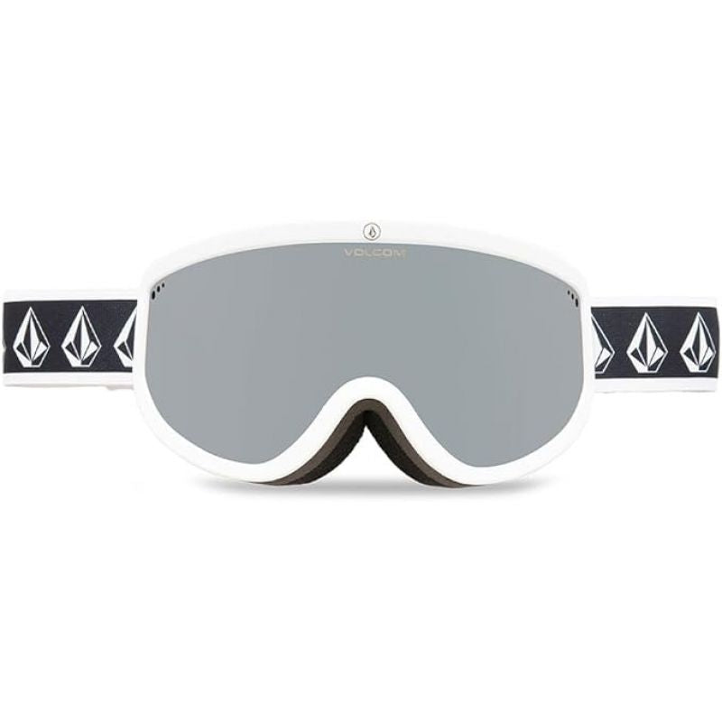 Volcom FOOTPRINTS WHITE RERUN/SILVER CHROME snowboard goggles silver mirrors (VG0622316) Accessories/Skiing/Gogle/Volcom Your Sports Performance
