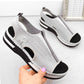 Rieker W RKR686 metallic comfortable slip-on sandals Rieker
