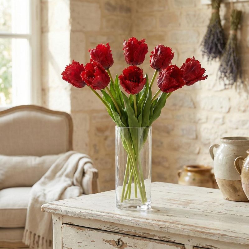 RED TULIP 38CM LIFE-LIKE SPRING DECORATION Home and Garden/Equipment Your Sports Performance