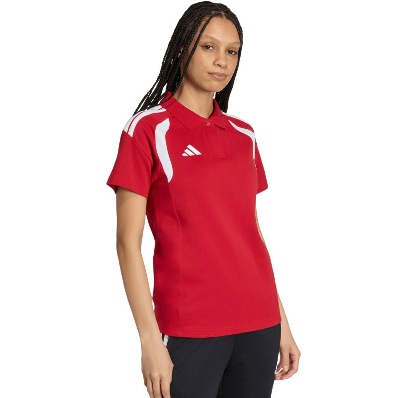 Women's adidas Tiro 26 League Polo Shirt red KF9099
