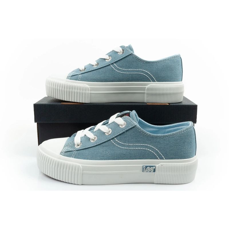 Lee women's sports shoes Isla sneakers blue platform Lee